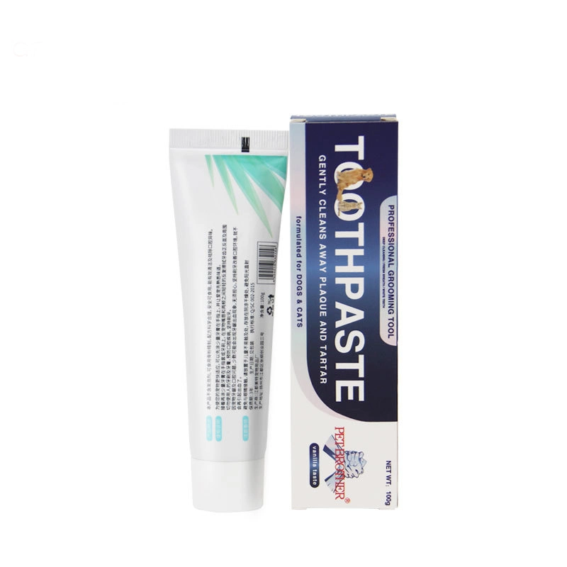 Pet Toothpaste Vanilla Flavor General Toothpaste for Dogs and Cats Can Eat 100g Dog Toothpaste