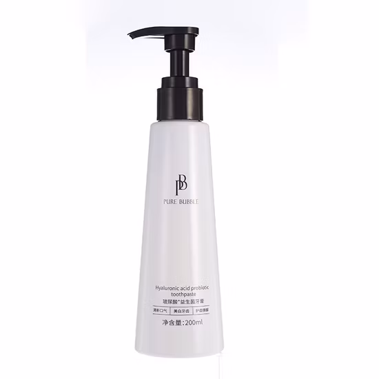 가정 펌프 병 Hyaluronic 산 Probiotic 치약 제조자를 희게하는 주문 개인 상표 이