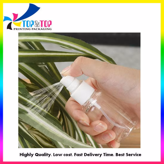 저렴한 빈 애완 동물 플라스틱 알코올 소독 휴대용 손 소독제 미세 미스트 스프레이 병